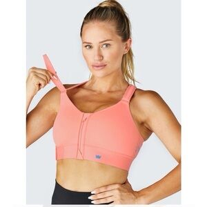 SHEFIT Luxe Flex Sports Bra™ Medium Impact Sports Bra in Watermelon Sorbet